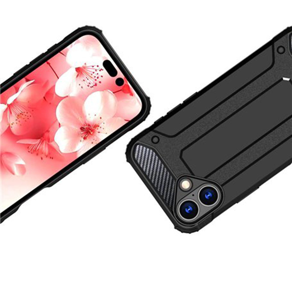 Custodia per Apple iPhone 16 Pro, Techsuit, Hybrid Armor, Nera