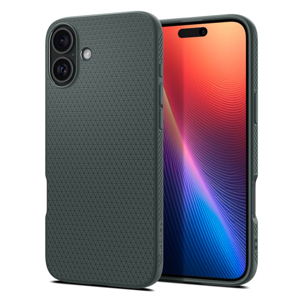 Étui pour Apple iPhone 16, Spigen, Liquid Air, Vert