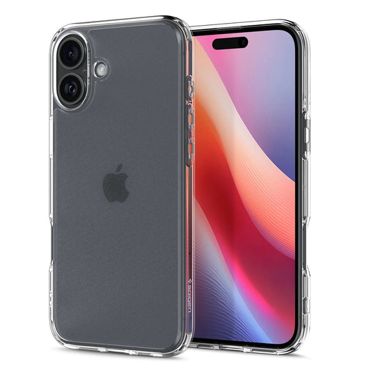 Custodia per Apple iPhone 16, Spigen, Ultra Hybrid, Trasparente Satinata