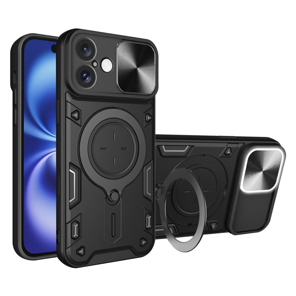 Custodia per Apple iPhone 16, Techsuit, CamGuard Pro, Nera