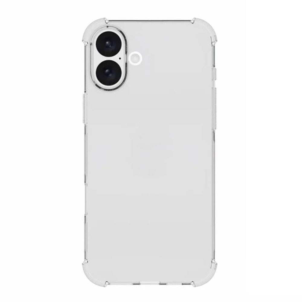 Custodia per Apple iPhone 16, Techsuit, Shockproof Clear (Foro Grande per Obiettivo), Trasparente