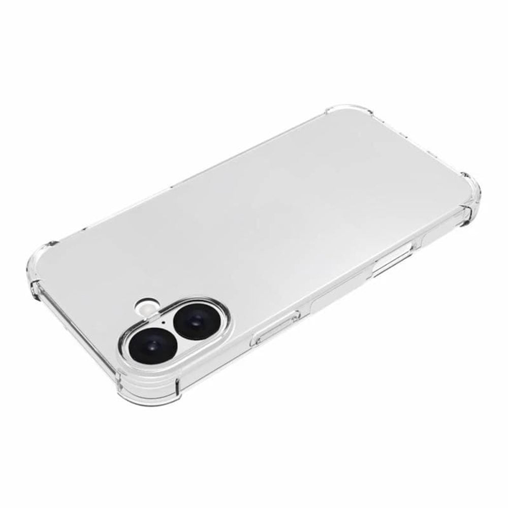 Custodia per Apple iPhone 16, Techsuit, Shockproof Clear (Foro Grande per Obiettivo), Trasparente