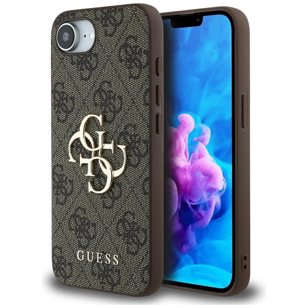 Custodia per Apple iPhone 17e / 16e, Guess, 4G Big Logo, Marrone