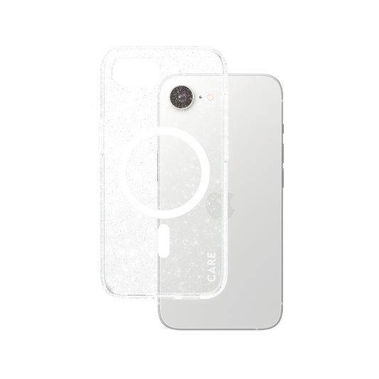 Custodia per Apple iPhone 16e, PanzerGlass, Care Urban Combat Star Lit, Trasparente Bianca
