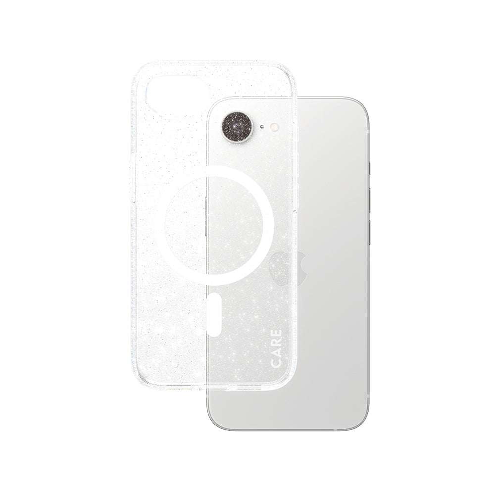 Hülle für Apple iPhone 17e / 16e, PanzerGlass, Care Urban Combat Star Lit, Transparent Weiß
