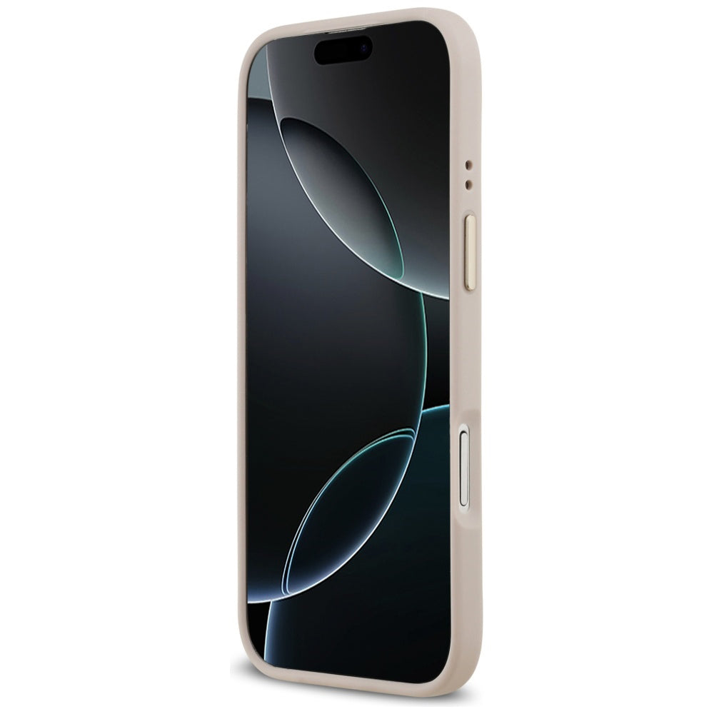 Hülle für Apple iPhone 17 Air, Guess, 4G Strass Logo und Big Strap, Rosa