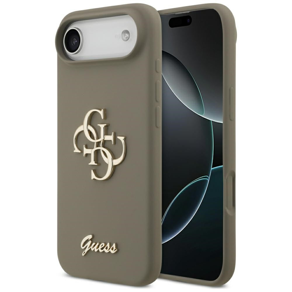 Étui pour Apple iPhone 17 Air, Guess, Big 4G Script, Marron