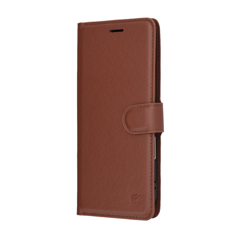 Custodia per Apple iPhone 17 Air, Techsuit, Leather Folio, Marrone