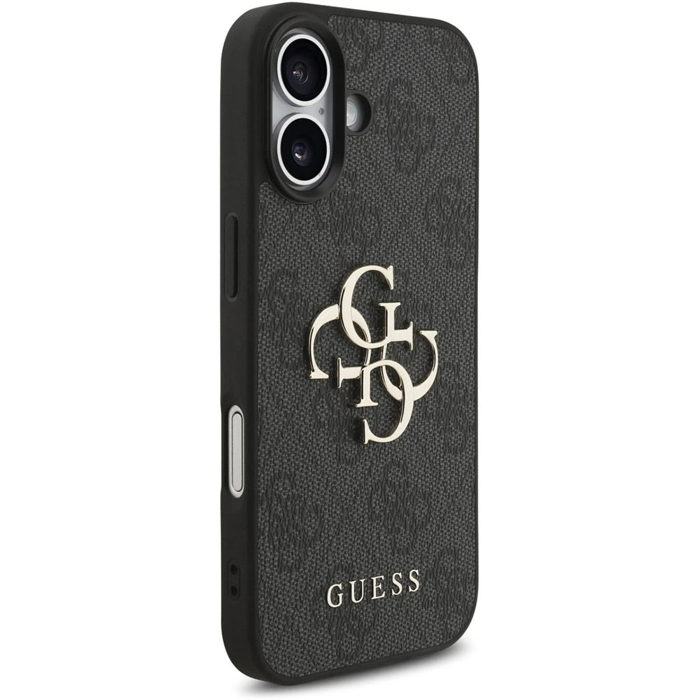 Custodia per Apple iPhone 17, Guess, 4G Classic Logo con Cinturino, Nera