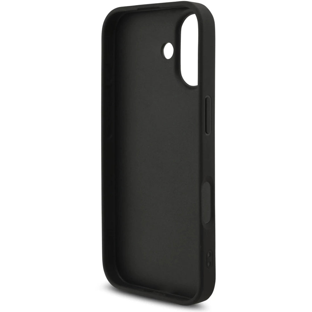 Custodia per Apple iPhone 17, Guess, 4G Classic Logo con Cinturino, Nera