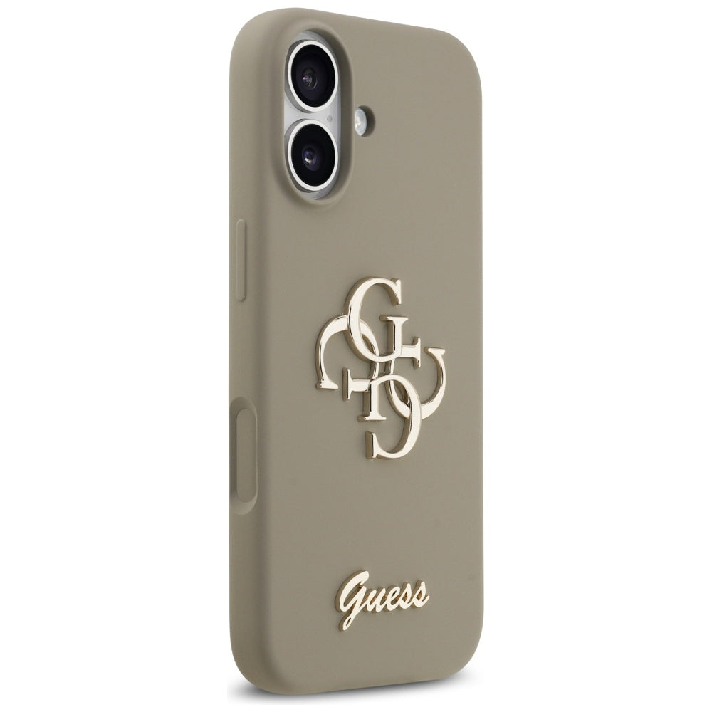 Custodia per Apple iPhone 17, Guess, Big 4G Script, Marrone