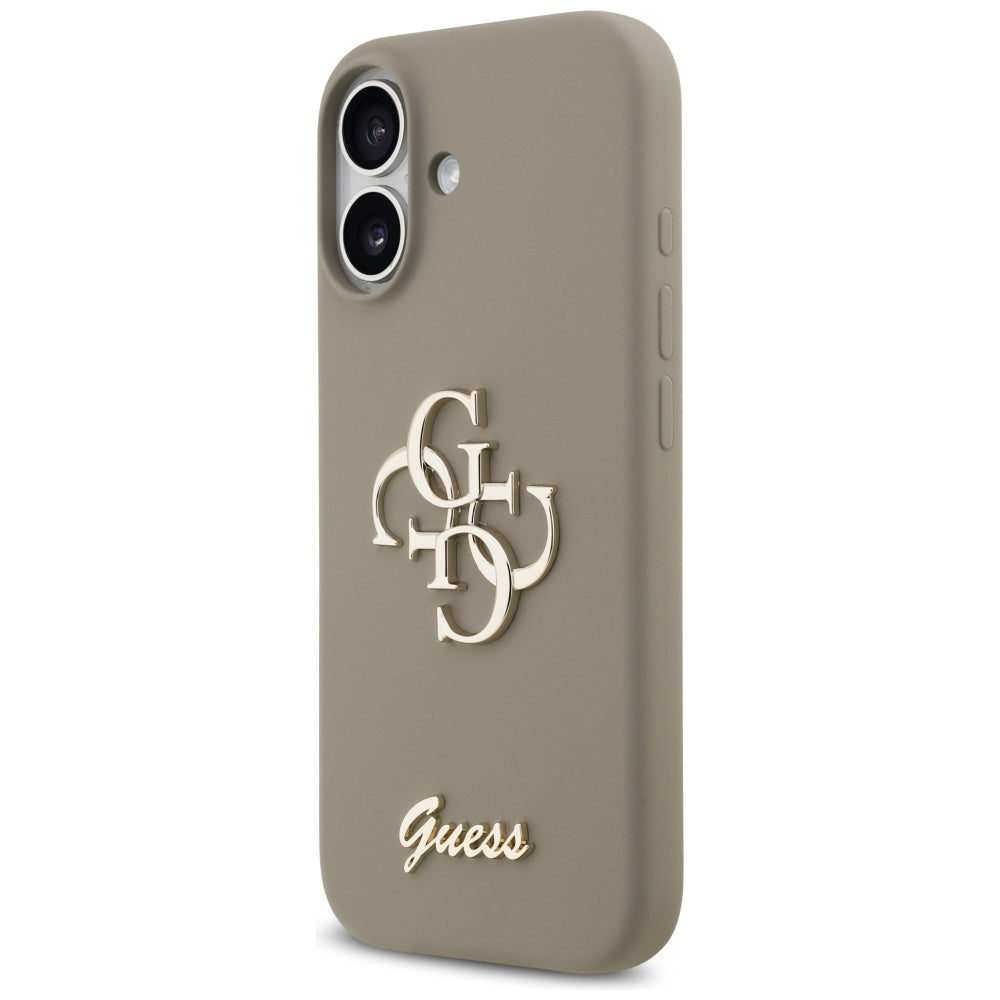 Custodia per Apple iPhone 17, Guess, Big 4G Script, Marrone