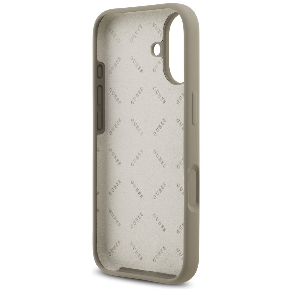 Custodia per Apple iPhone 17, Guess, Big 4G Script, Marrone