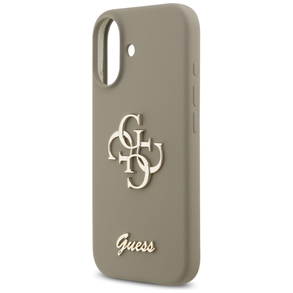 Custodia per Apple iPhone 17, Guess, Big 4G Script, Marrone