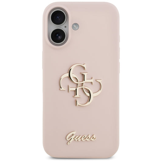 Custodia per Apple iPhone 17, Guess, Big 4G Script, Rosa Chiaro
