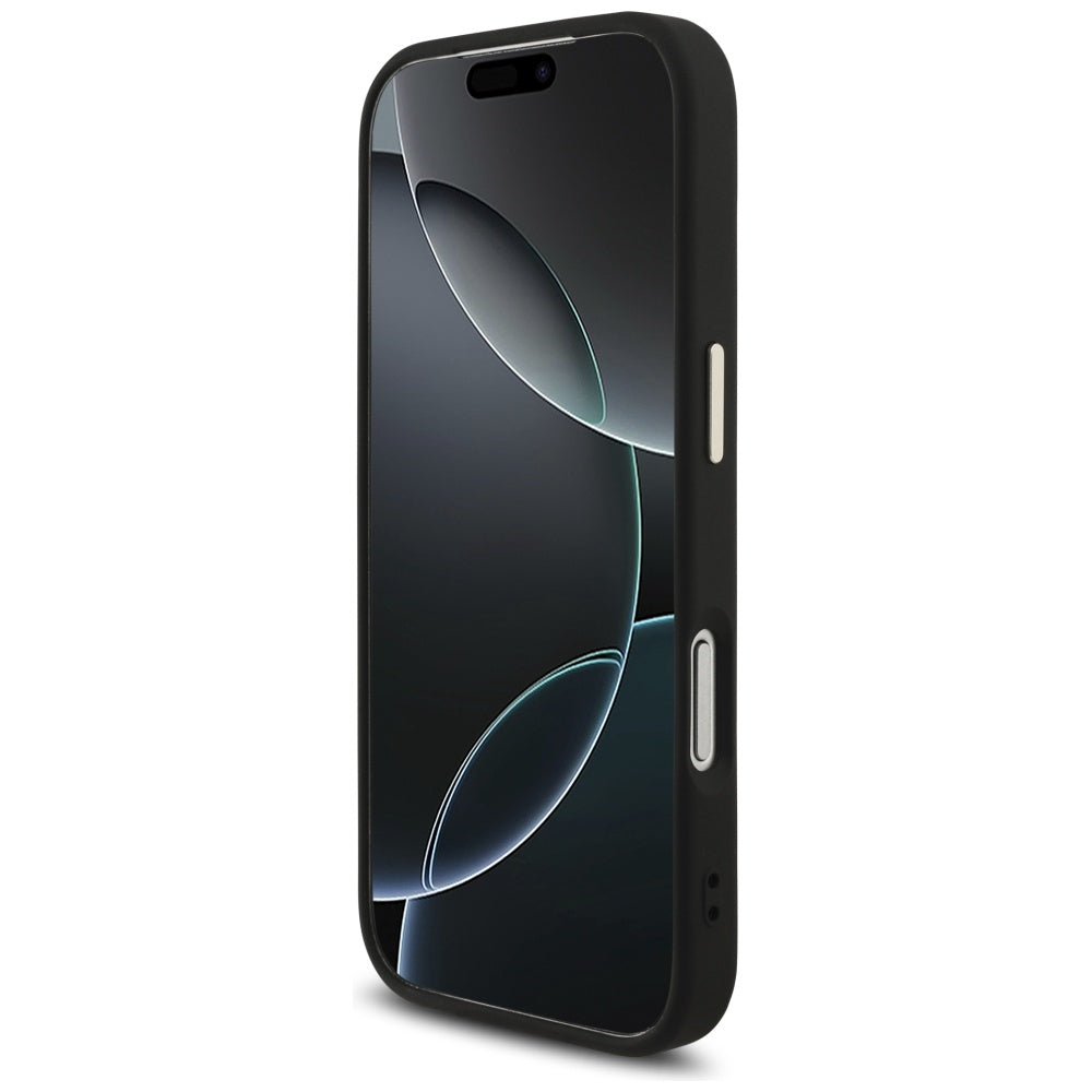 Étui pour Apple iPhone 17 Pro, Guess, Big 4G Logo Classic, Noir Doré.