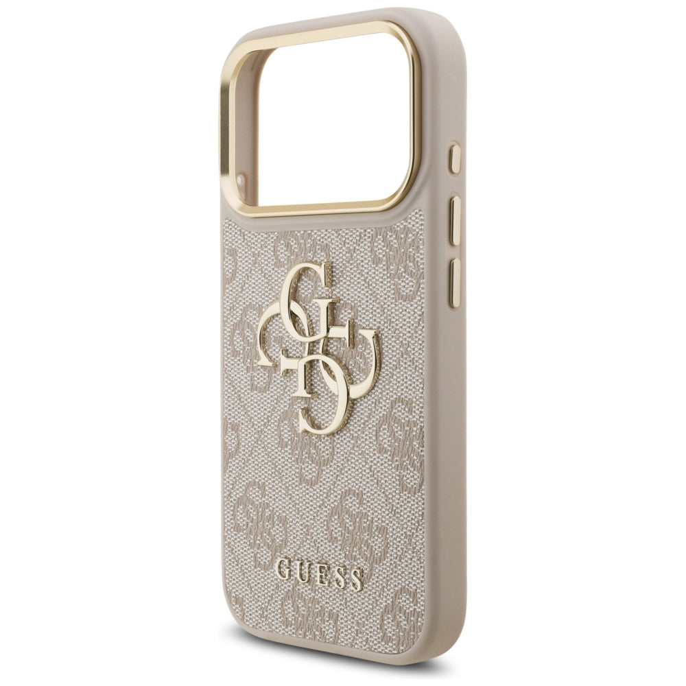 Étui pour Apple iPhone 17 Pro, Guess, Big 4G Logo Classic, Rose Doré.