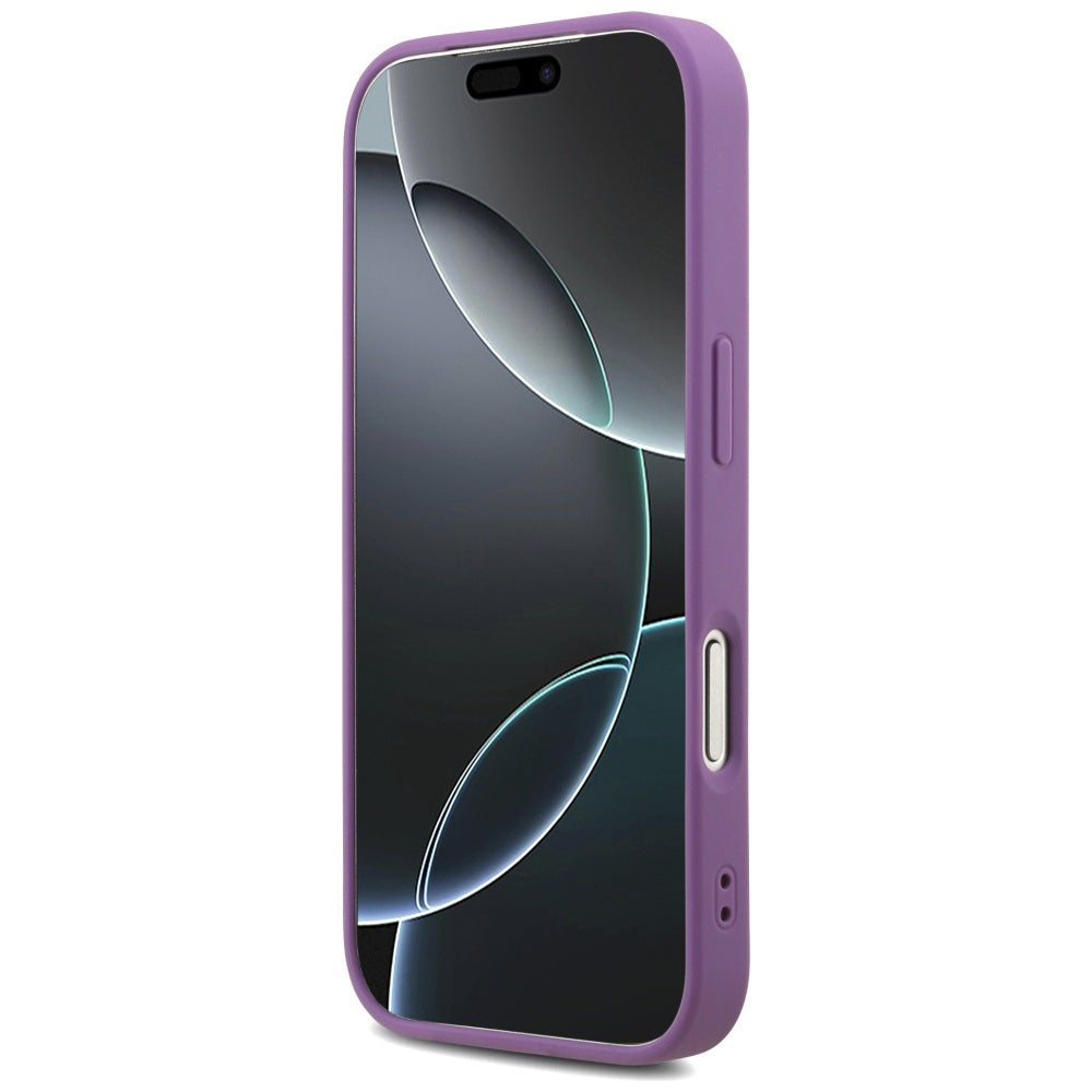 Étui pour Apple iPhone 17 Pro, Guess, Fixed Glitter Big 4G, Mauve