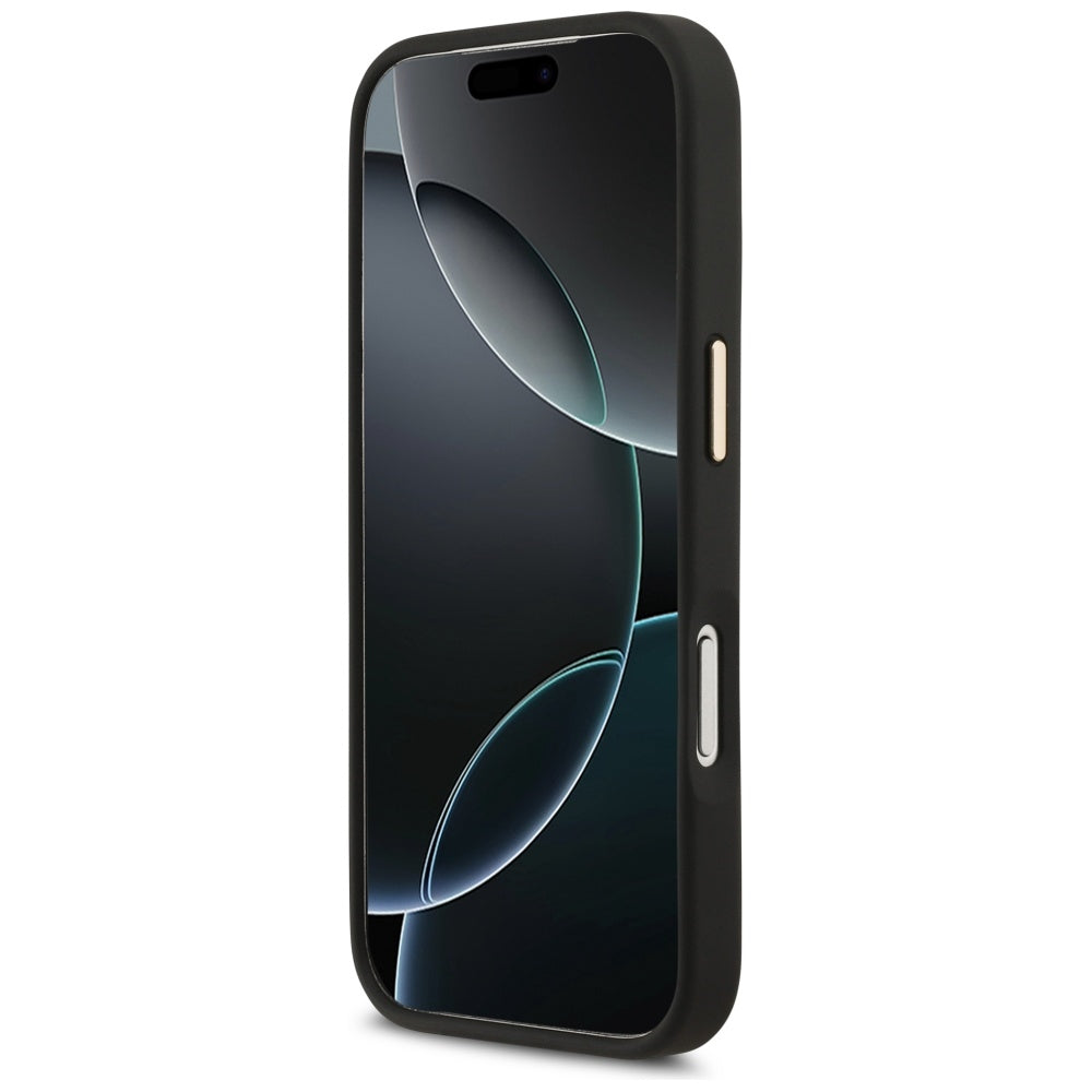 Étui pour Apple iPhone 17 Pro, Karl Lagerfeld, Script Logo, Noir