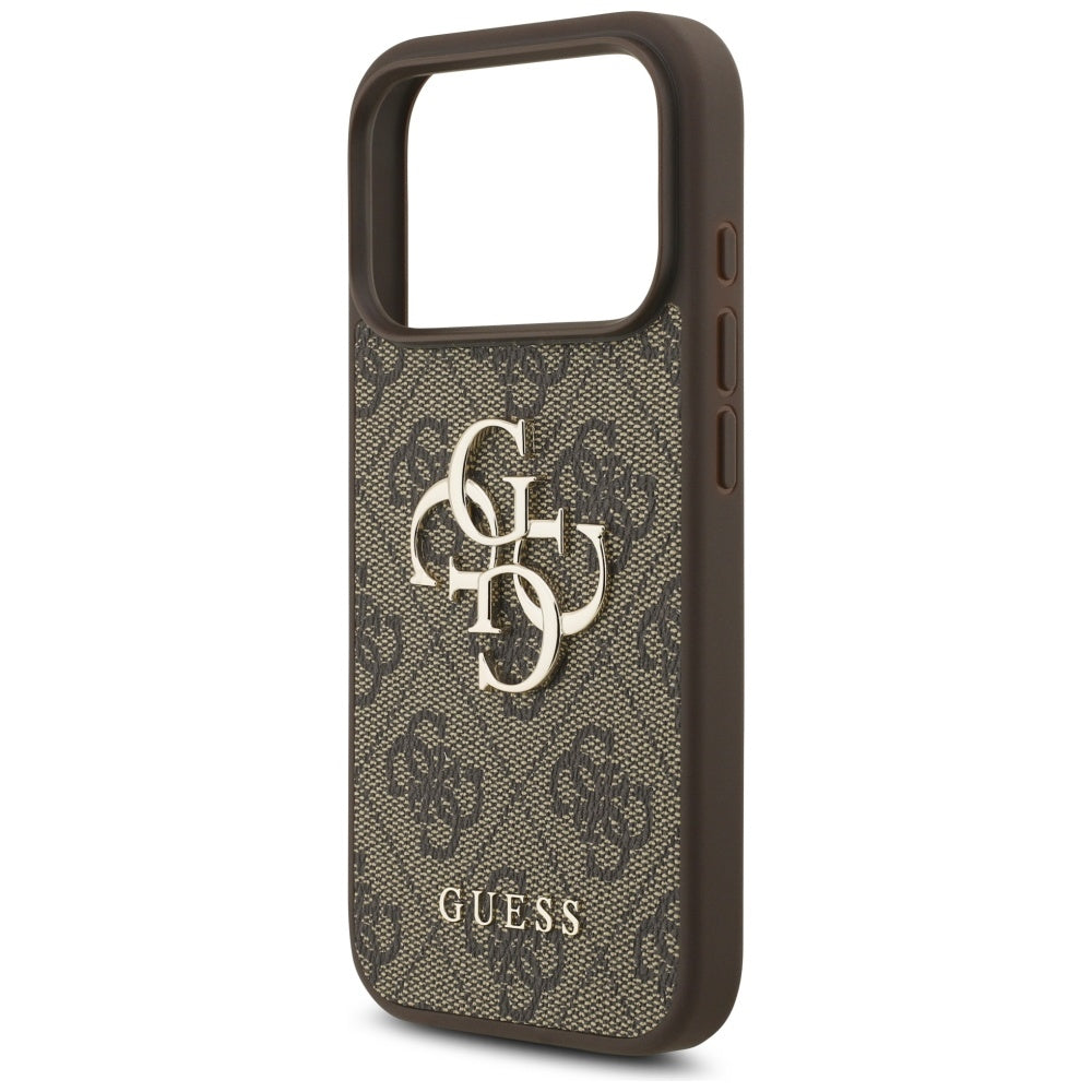 Hülle für Apple iPhone 17 Pro Max, Guess, 4G Big Logo, Braun