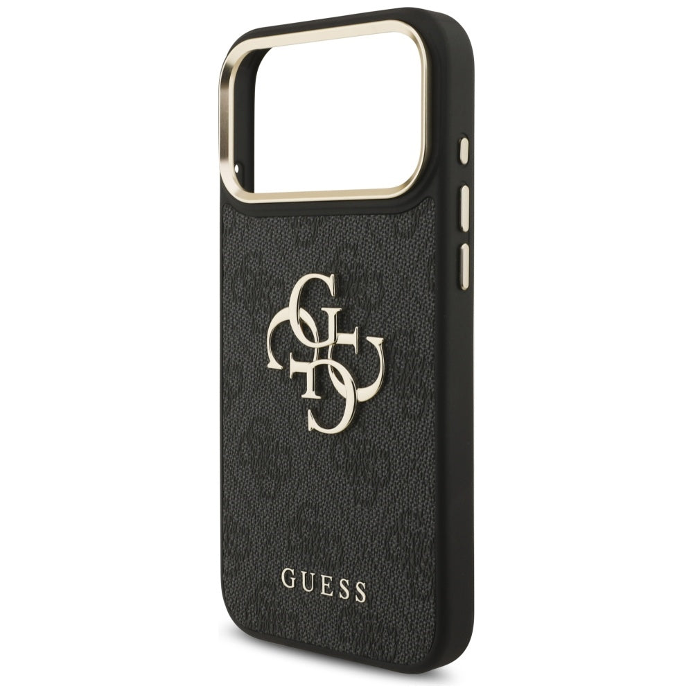 Custodia per Apple iPhone 17 Pro Max, Guess, Big 4G Classic Logo with Big Strap, Nera