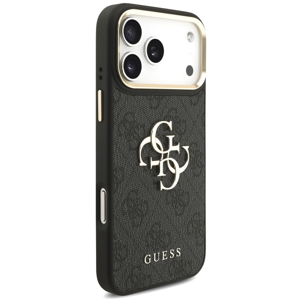 Custodia per Apple iPhone 17 Pro Max, Guess, Big 4G Classic Logo with Big Strap, Nera