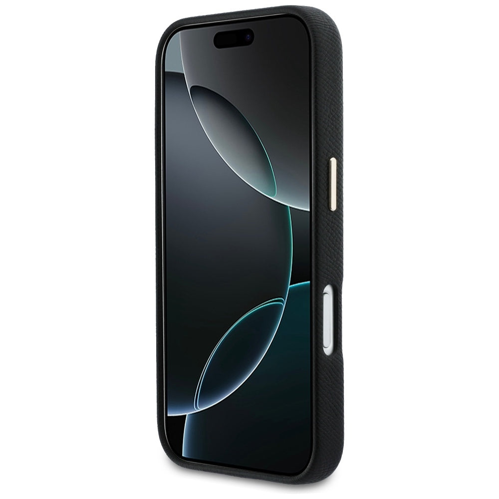Custodia per Apple iPhone 17 Pro Max, Guess, Resin Logo, Nera