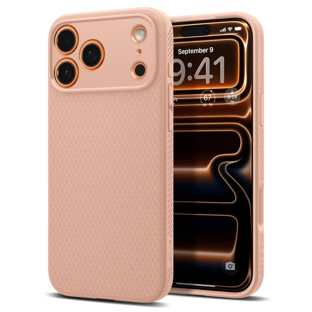 Case for Apple iPhone 17 Pro Max, Spigen, Liquid Air, Pink ACS10269