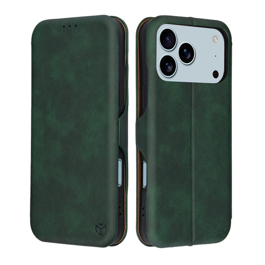 Housse pour Apple iPhone 17 Pro Max, Techsuit, Safe Wallet Plus, Vert