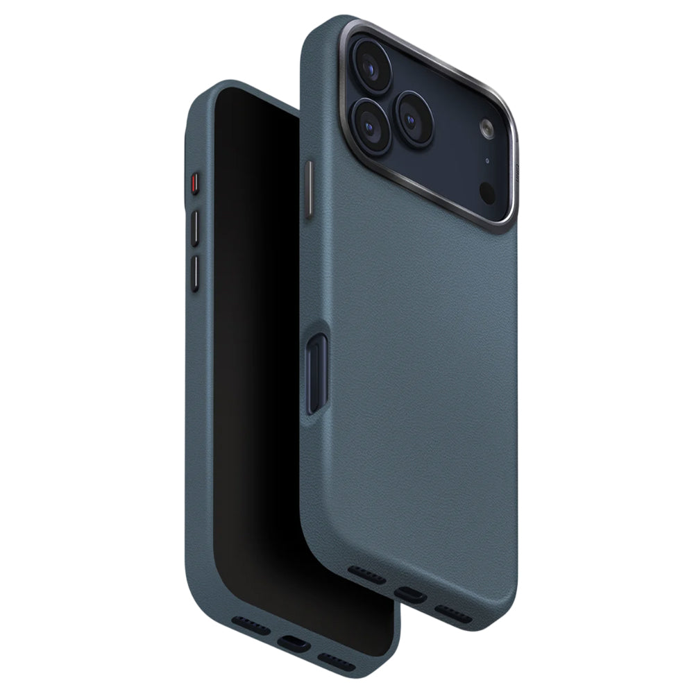 Étui pour Apple iPhone 17 Pro Max, UNIQ, Lyden Leatherette, Bleu
