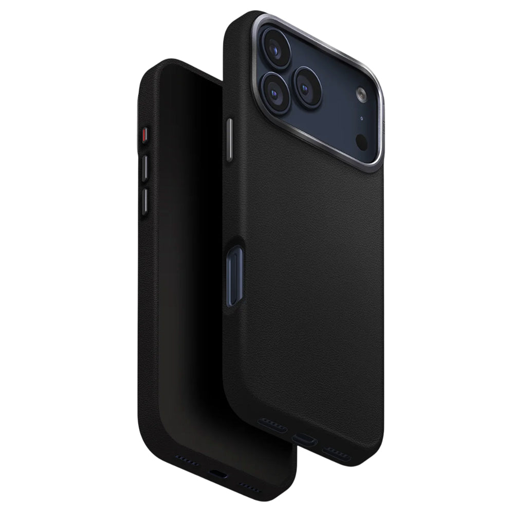 Custodia per Apple iPhone 17 Pro Max, UNIQ, Lyden Leatherette, Nera