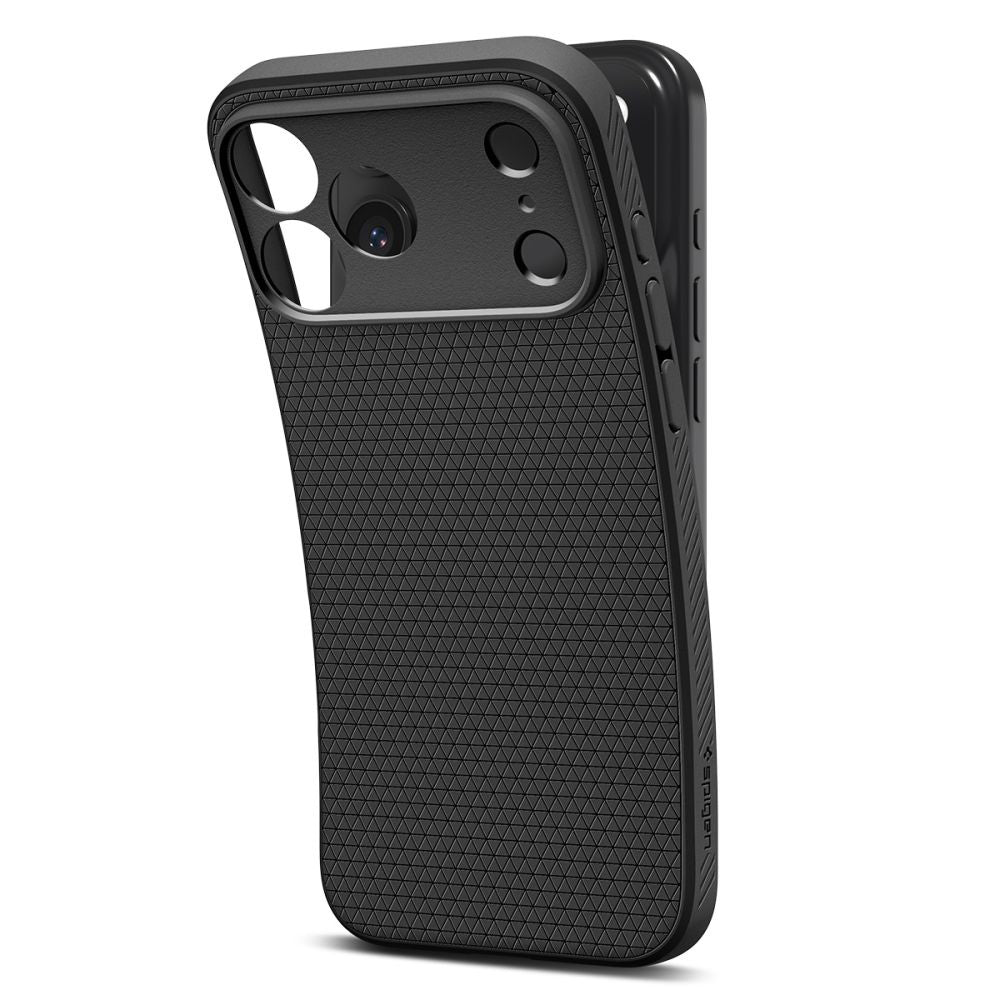 Hülle für Apple iPhone 17 Pro, Spigen, Liquid Air, Mattschwarz ACS10331