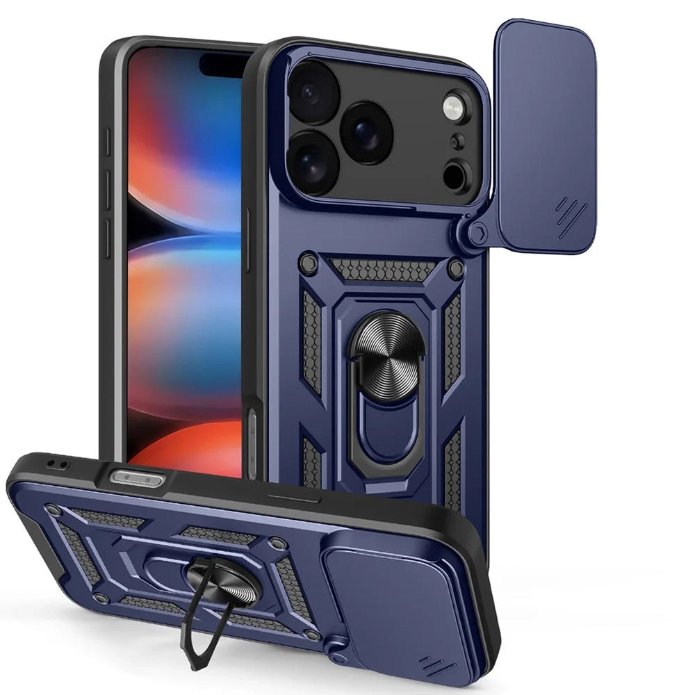 Custodia per Apple iPhone 17 Pro, Techsuit, CamShield, Blu