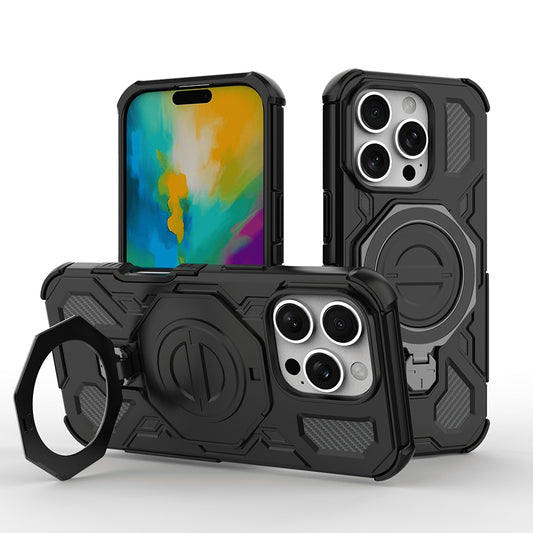 Étui pour Apple iPhone 17 Pro, Techsuit, Carbon Shield Pro, Noir.