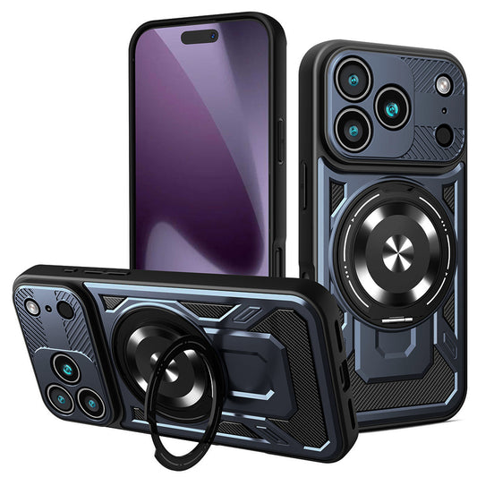 Étui pour Apple iPhone 17 Pro, Techsuit, RuggedCam, Bleu