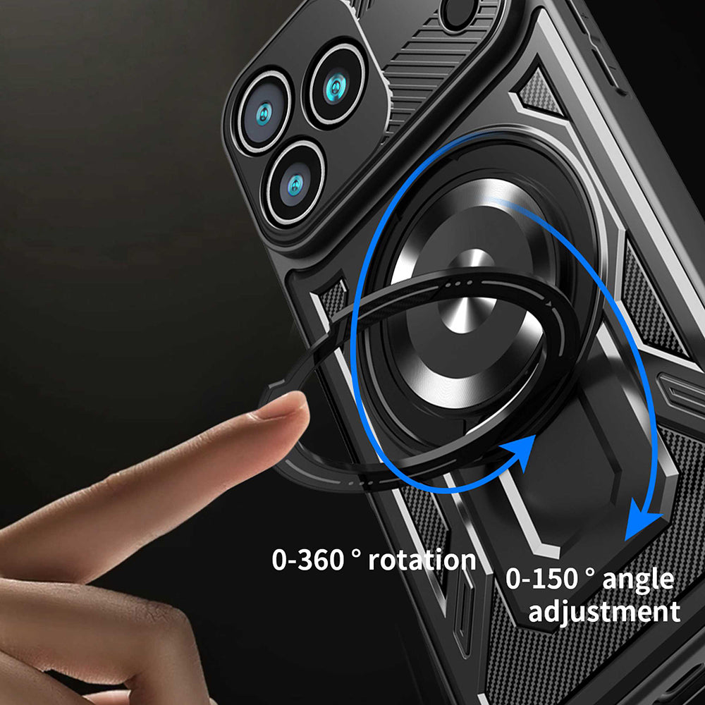 Custodia per Apple iPhone 17 Pro, Techsuit, RuggedCam, Blu