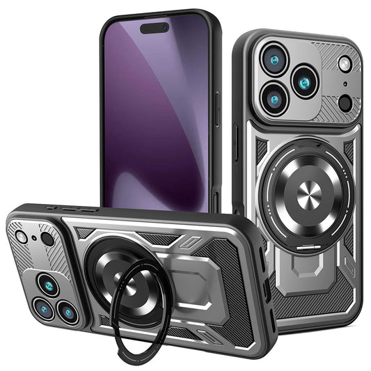 Étui pour Apple iPhone 17 Pro, Techsuit, RuggedCam, Gris