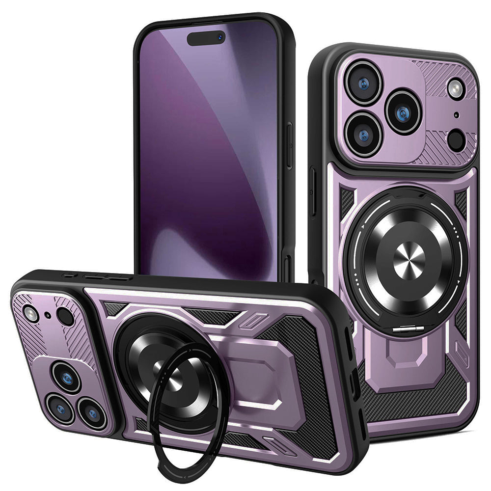 Custodia per Apple iPhone 17 Pro, Techsuit, RuggedCam, Viola