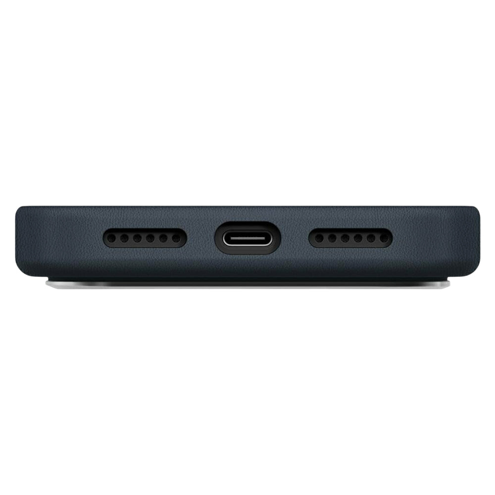 Hülle für Apple iPhone 17 Pro, UNIQ, Lyden Leatherette, Blau