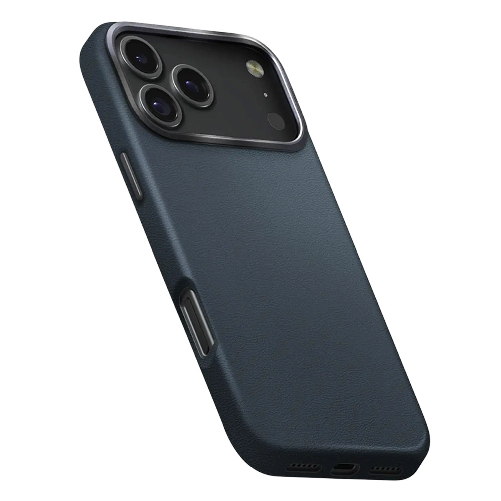 Hülle für Apple iPhone 17 Pro, UNIQ, Lyden Leatherette, Blau