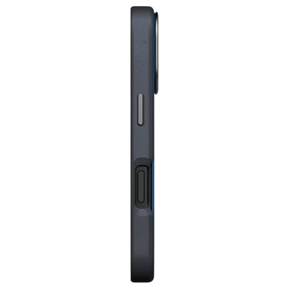 Hülle für Apple iPhone 17 Pro, UNIQ, Lyden Leatherette, Schwarzblau