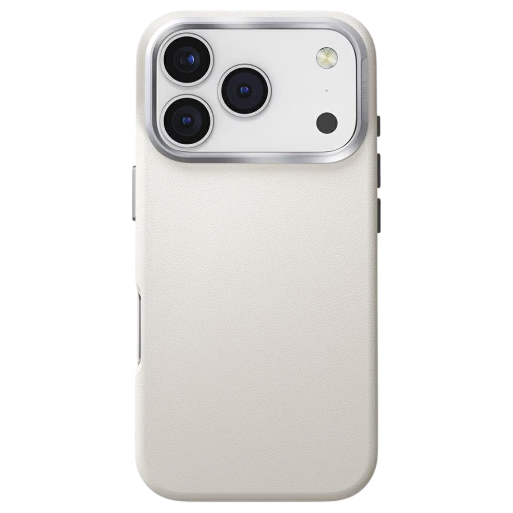 Custodia per Apple iPhone 17 Pro, UNIQ, Lyden Leatherette, Grigio