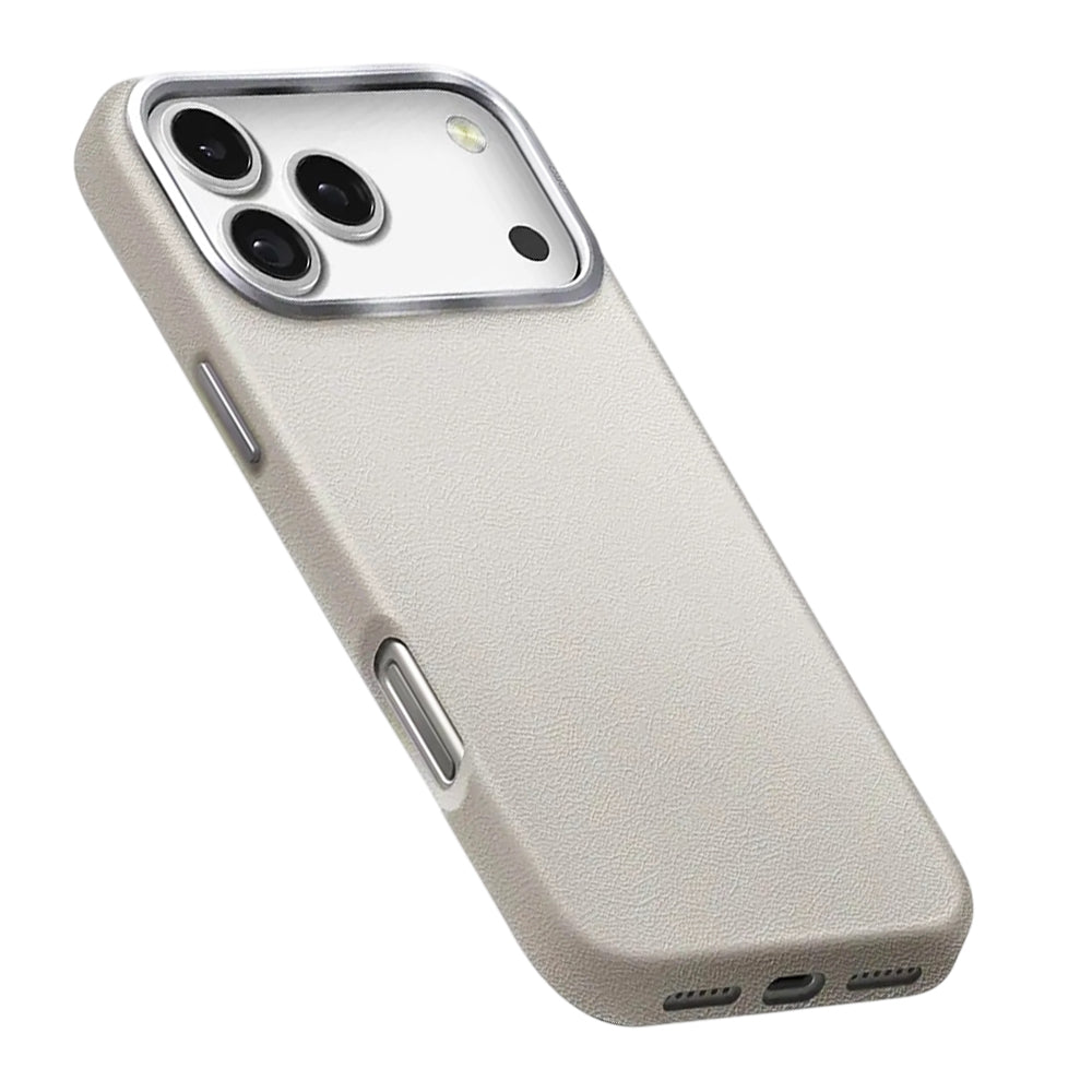 Custodia per Apple iPhone 17 Pro, UNIQ, Lyden Leatherette, Grigio