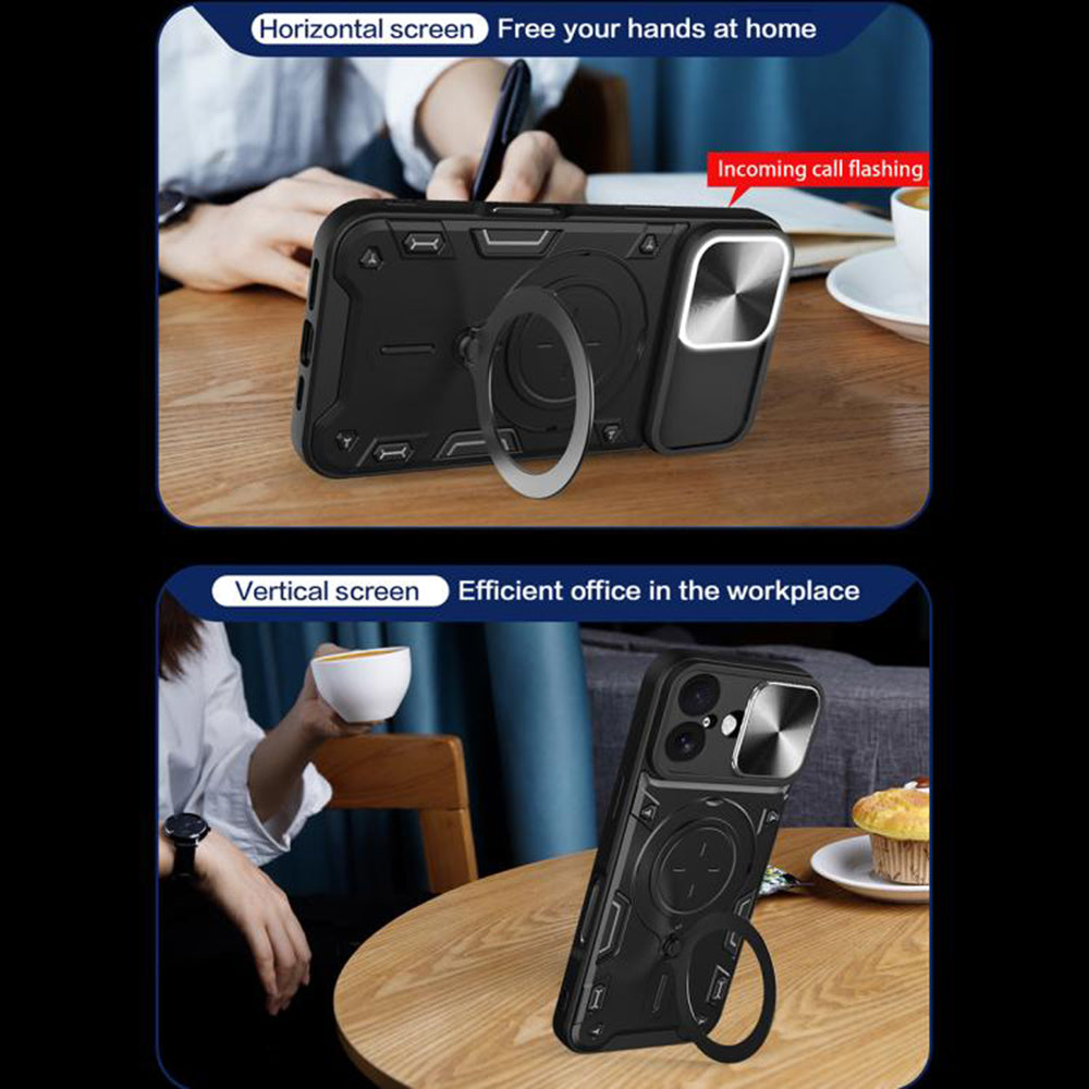 Custodia per Apple iPhone 17, Techsuit, CamGuard Pro, Nera