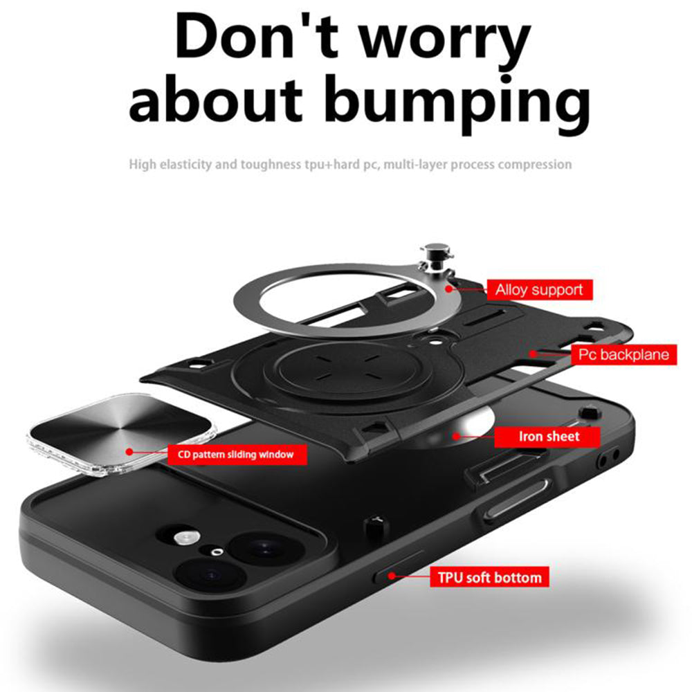 Custodia per Apple iPhone 17, Techsuit, CamGuard Pro, Rossa