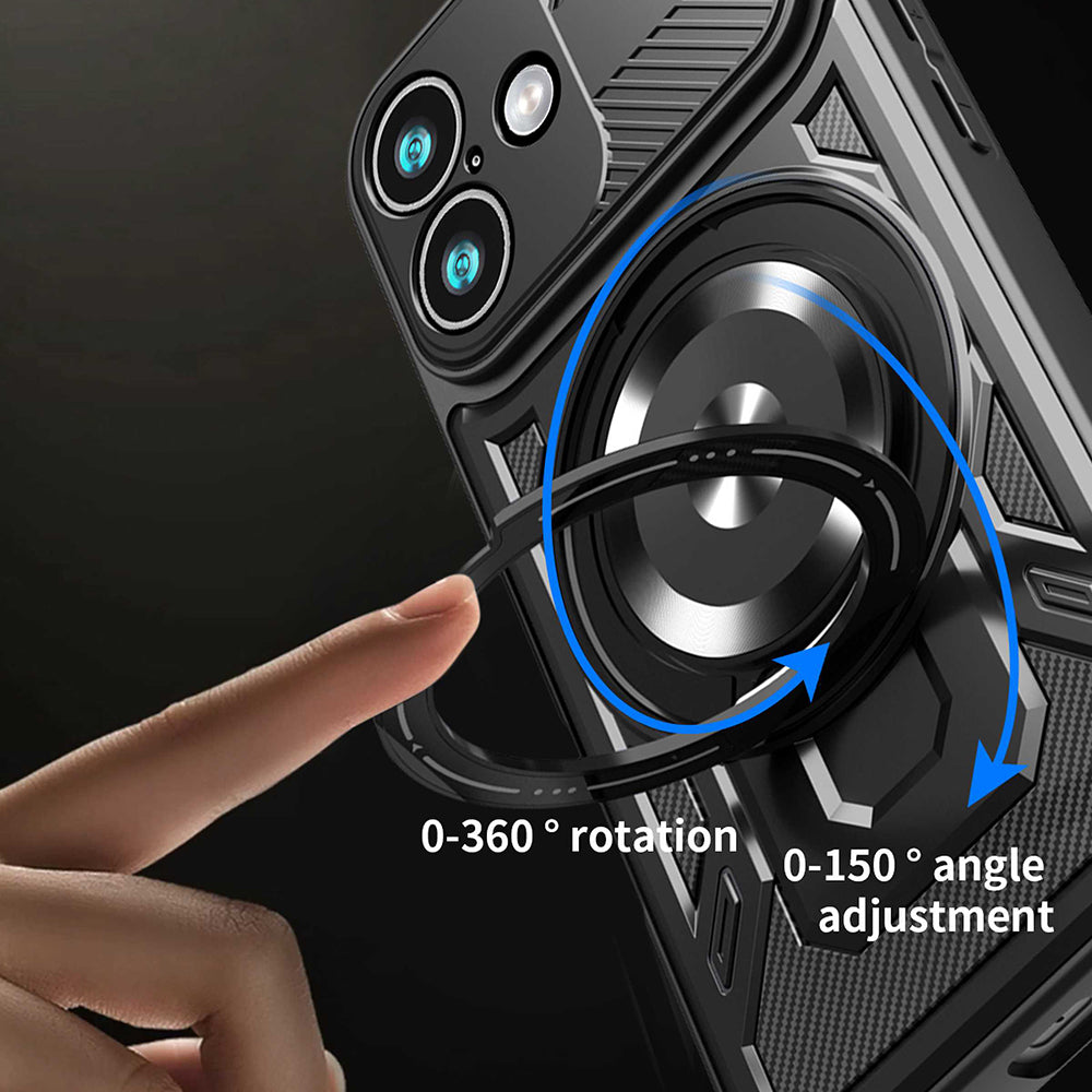 Custodia per Apple iPhone 17, Techsuit, RuggedCam, Blu