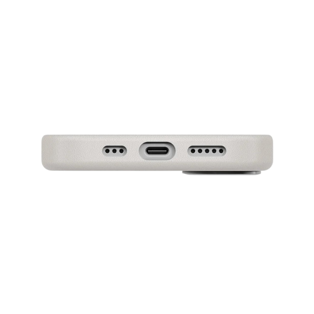 Custodia per Apple iPhone 17, UNIQ, Lyden Leatherette, Grigio