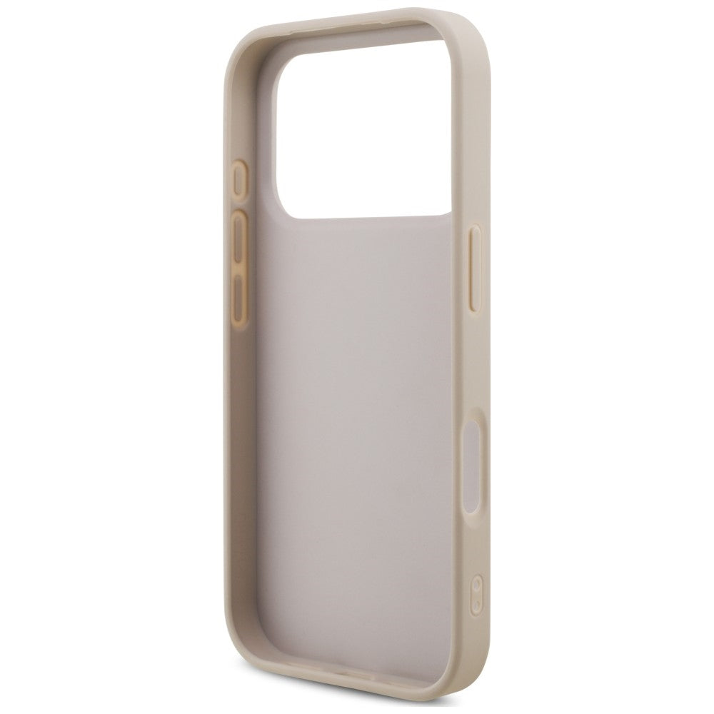 Case for Apple iPhone 18 Pro / 17 Pro, Guess, 4G Classic Logo with Strap, Pink