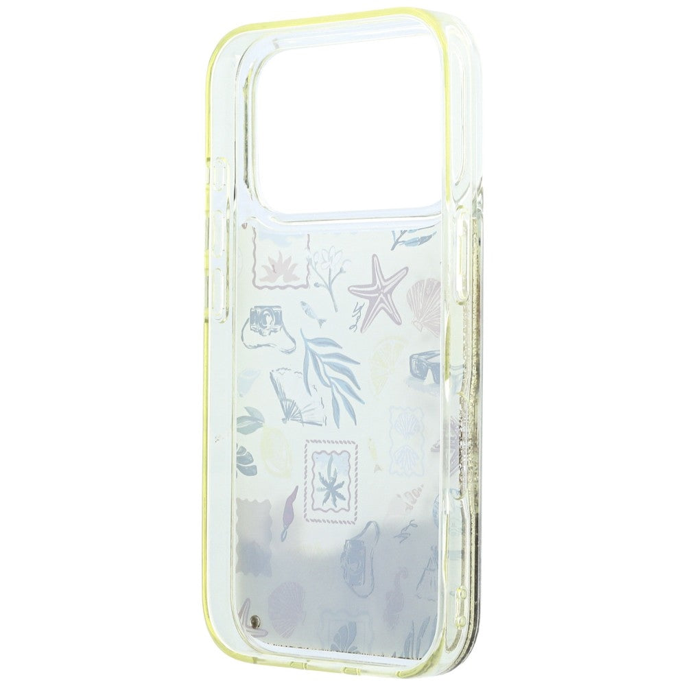Custodia per Apple iPhone 18 Pro / 17 Pro, Karl Lagerfeld, Liquid Glitter Beach and Sand, Beige