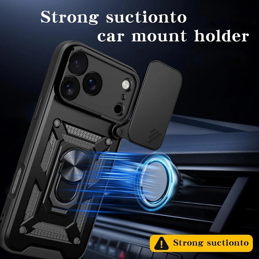 Custodia per Apple iPhone 18 Pro / 17 Pro, Techsuit, CamShield, Verde
